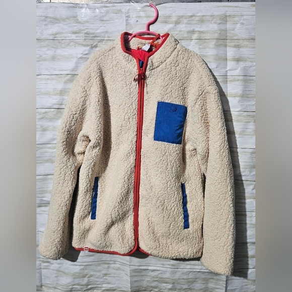 Lego Other - Cream Lego Sherpa Jacket with Red Trim and Blue Accents Kids